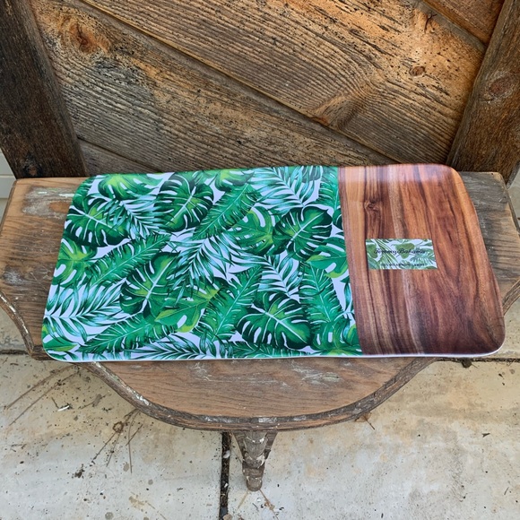 Tommy Bahama Dining Tommy Bahama Tropical Palm Leaf Serving Tray